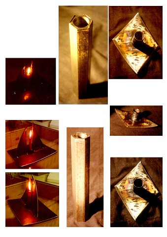 0005 Kerzenst Vase